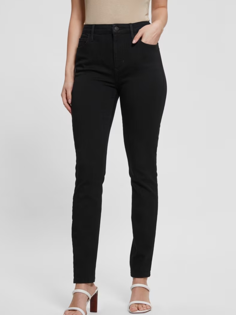 Only Black Skinny Classic 5 Pocket Jeans - Size Small - Black Denim